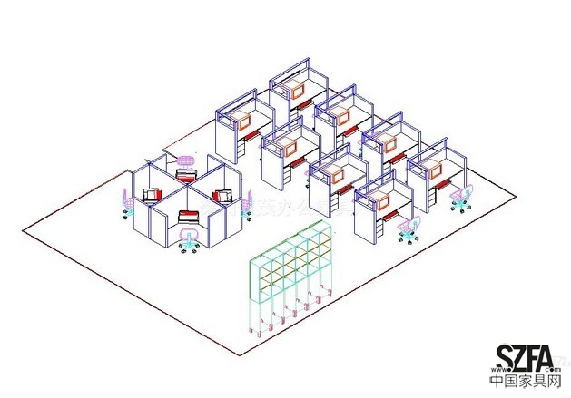 辦公家具設計圖紙