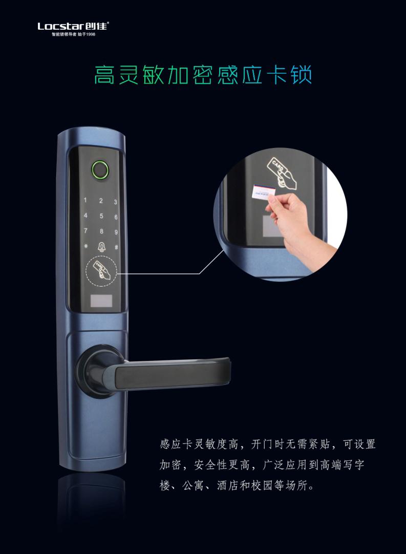 創佳高靈敏加密感應卡鎖